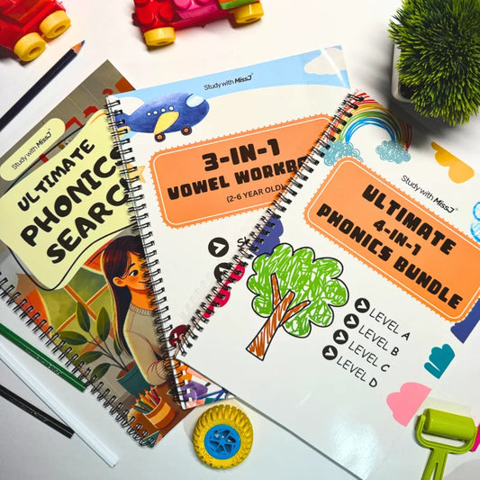 Ultimate Phonics Bundle Set | From Learning to Practice | Set of 3 books