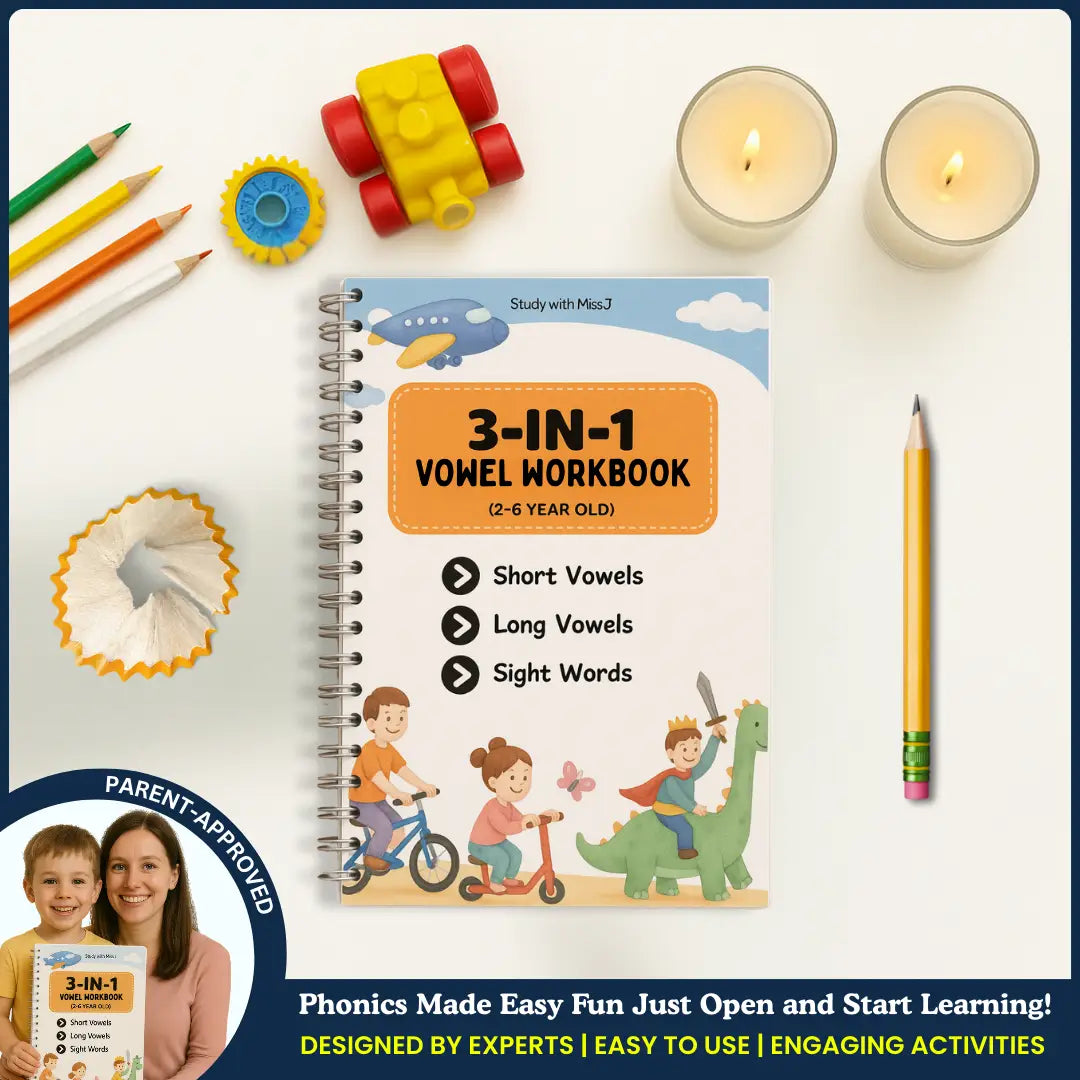 Ultimate 3-in-1 Vowel Learning Pack | Phonics | Learn to Read