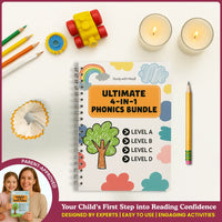 Ultimate 4-in-1 Phonics Bundle | Level A - Level D | Helping Little Ones Learn to Read
