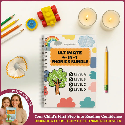 Ultimate 4-in-1 Phonics Bundle | Level A - Level D | Helping Little Ones Learn to Read