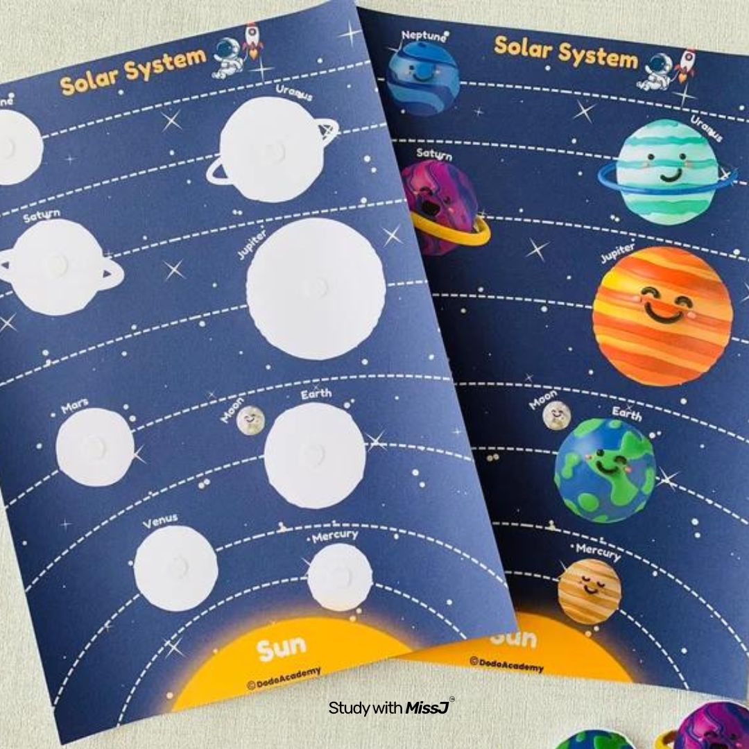 Solar System Busy Book Outer Space Learning Printable Homeschool Resources