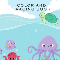 Homeschool Ocean Life Coloring and Tracing Book