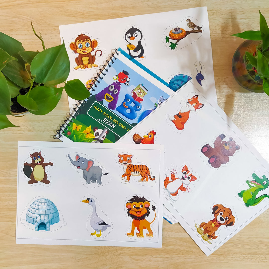 ABC Adventure Busy Book: Printable Alphabet Busy Book for Toddlers & Kindergarteners