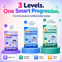 AI for Kids — Complete 3-Book Bundle | Learn, Use & Lead with AI (Ages 9–13)