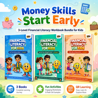 Financial Literacy for Kids — 3-Book Activity Workbook Bundle | Money Skills for Children