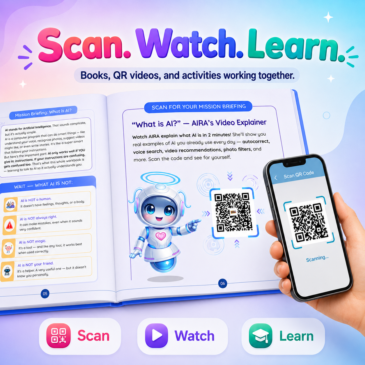 AI for Kids — Complete 3-Book Bundle | Learn, Use & Lead with AI (Ages 9–13)