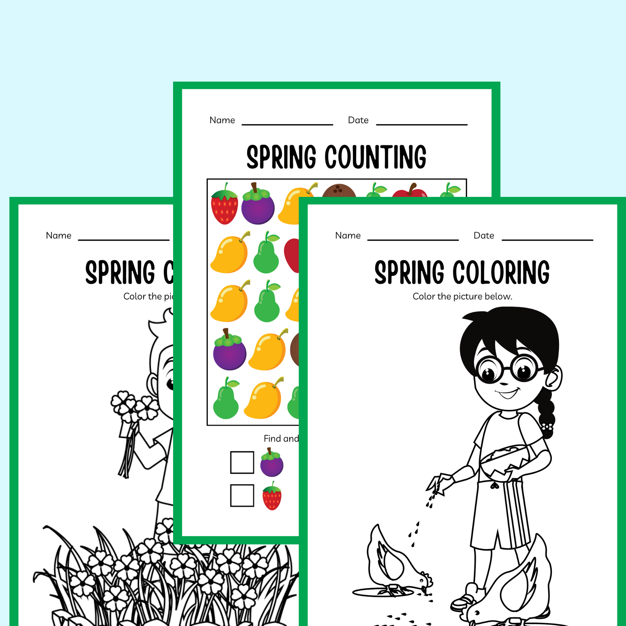 Homeschool Spring Explorers Workbook: Seasonal Learning Fun