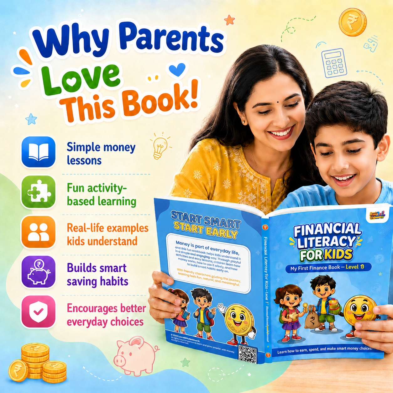 Financial Literacy for Kids — 3-Book Activity Workbook Bundle | Money Skills for Children