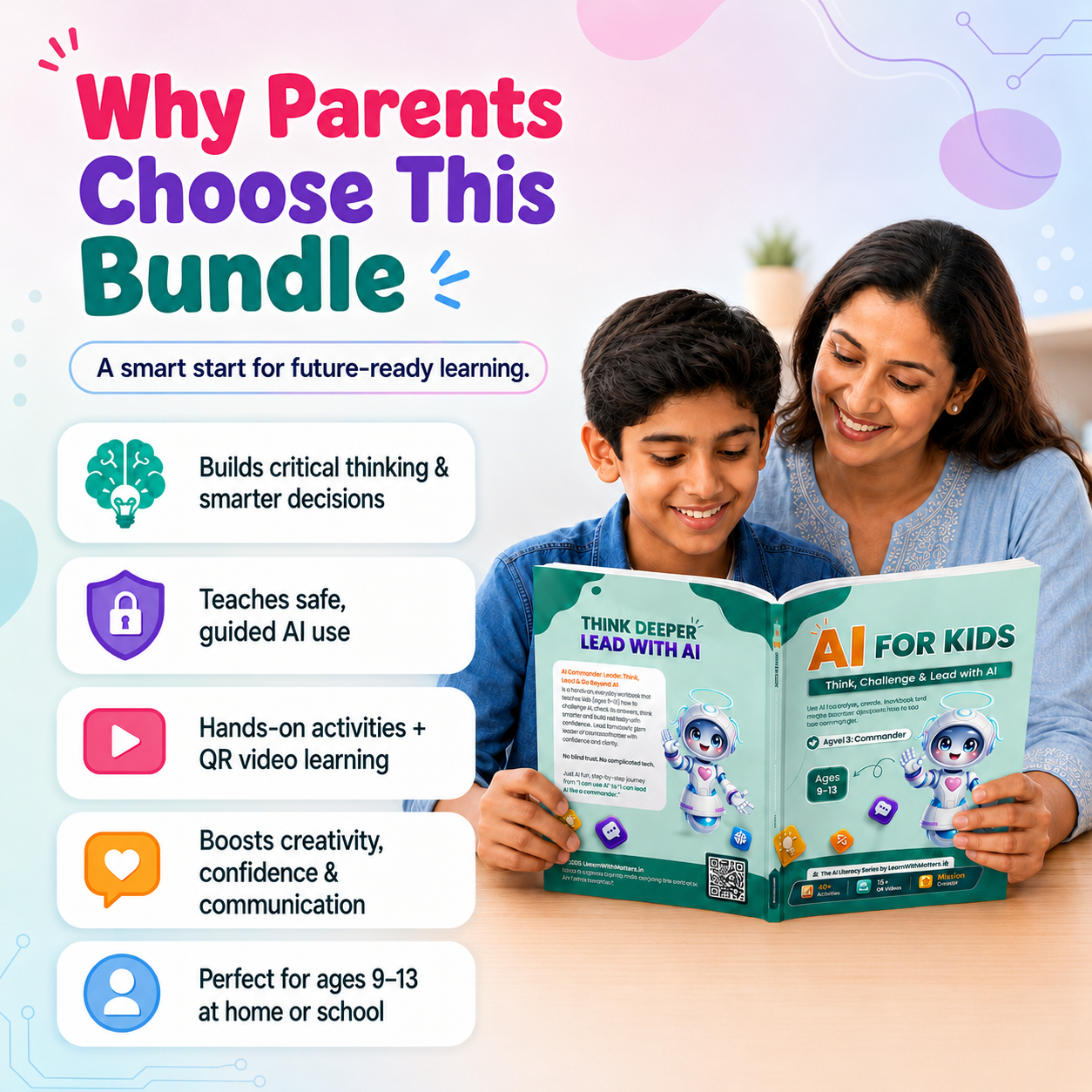 AI for Kids — Complete 3-Book Bundle | Learn, Use & Lead with AI (Ages 9–13)