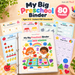 My Big Preschool Binder | 80-Page Toddler Busy Book with First Sounds A–Z | Printable Learning Binder, Ages 2–5